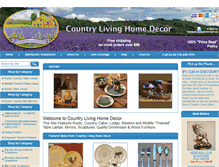 Tablet Screenshot of countrylivinghomedecor.com